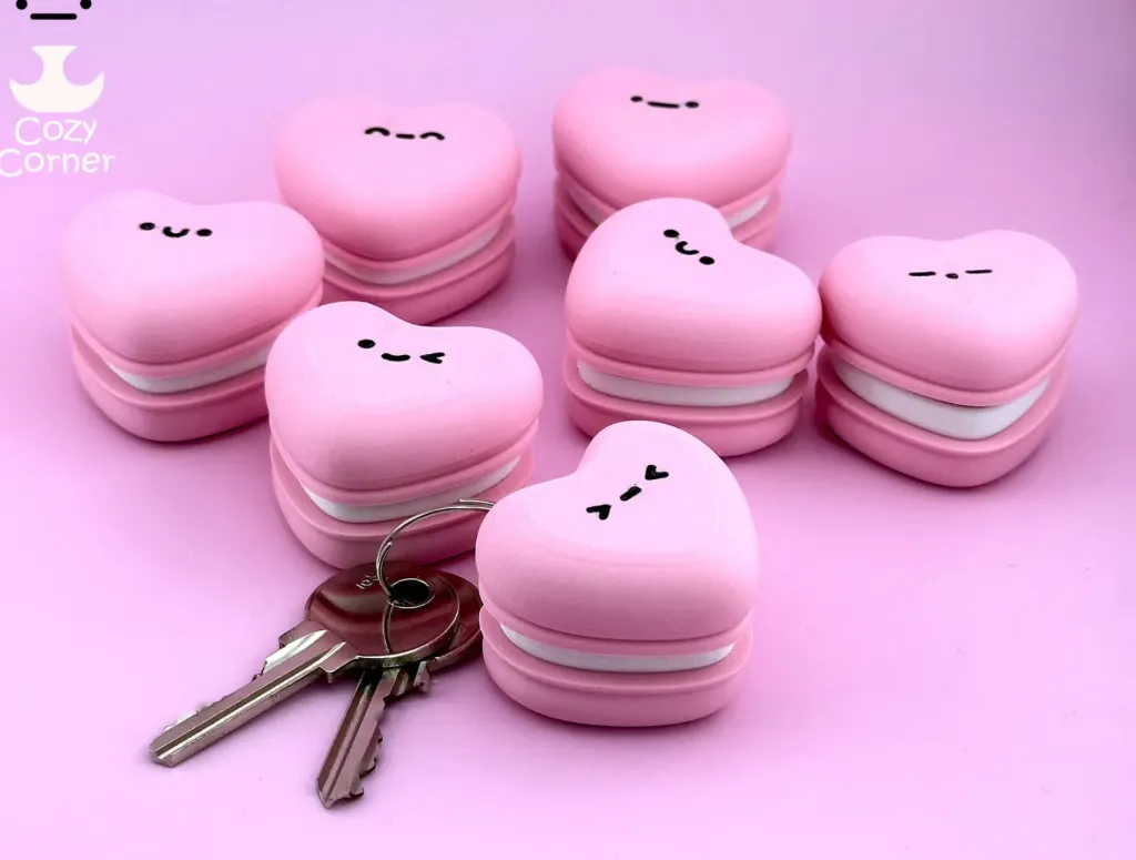 Clicker Macaroon Corazon