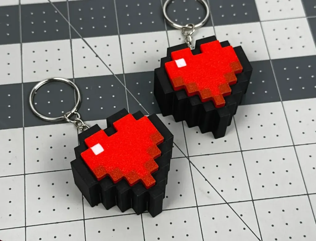 Clicker Corazon Pixel llavero