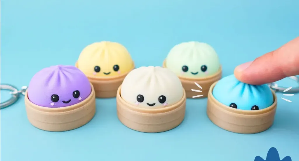 Clicker Dumpling Llavero