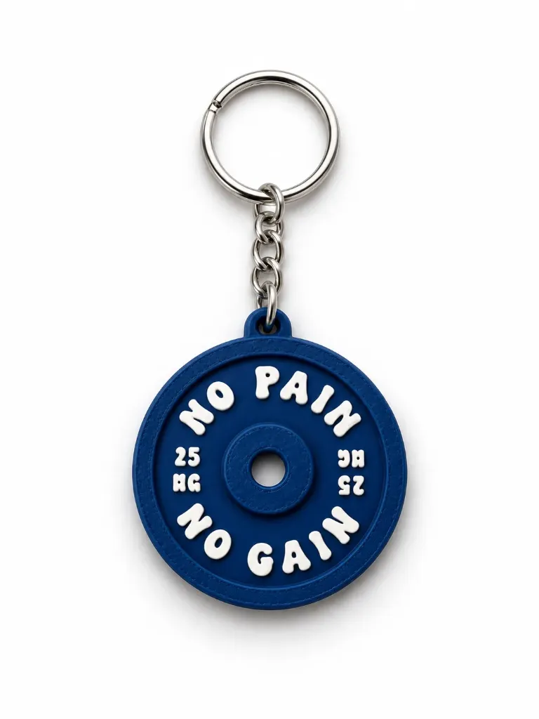 Llavero disco pesa - No Pain No Gain